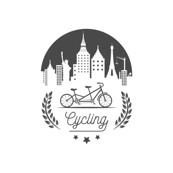 Logotipo ciclistico . — Vettoriale Stock