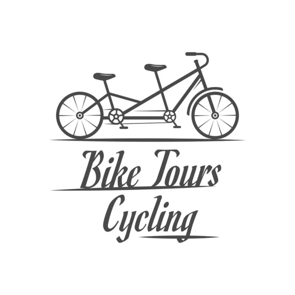 Logotipo ciclista . — Vector de stock