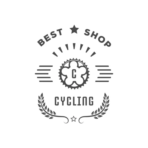 Tienda de Ciclismo Logotipo . — Vector de stock