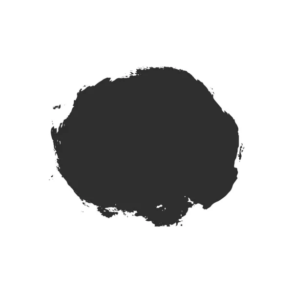 Mancha de tinta negra . — Vector de stock