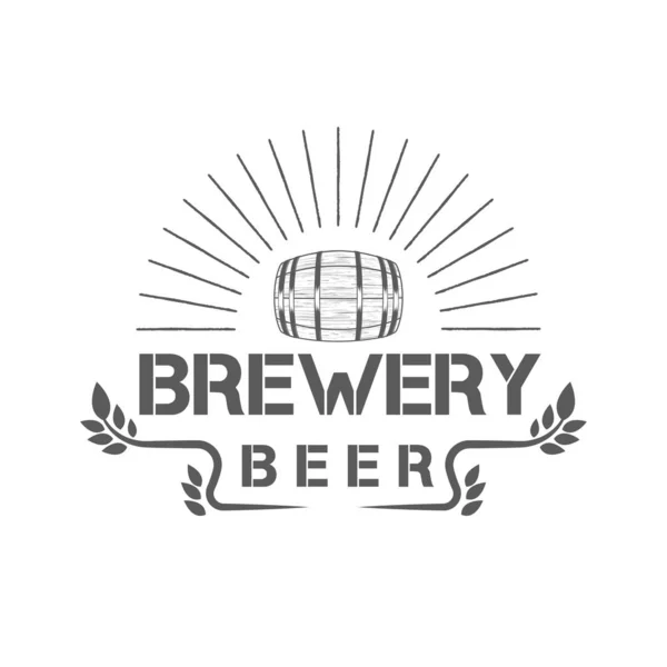 Brouwerij logo. — Stockvector