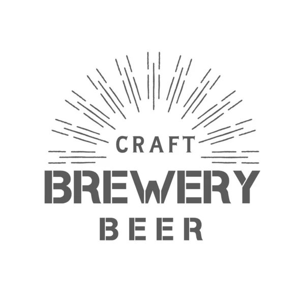 Brouwerij logo. — Stockvector