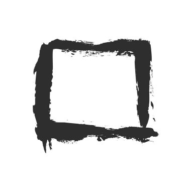 siyah mürekkep çerçeve.