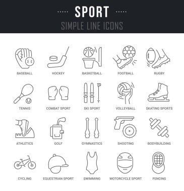 Sporun Vektör Satırı Simgelerini Ayarla.