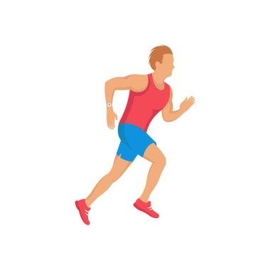 Bir Runner İllüstrasyon