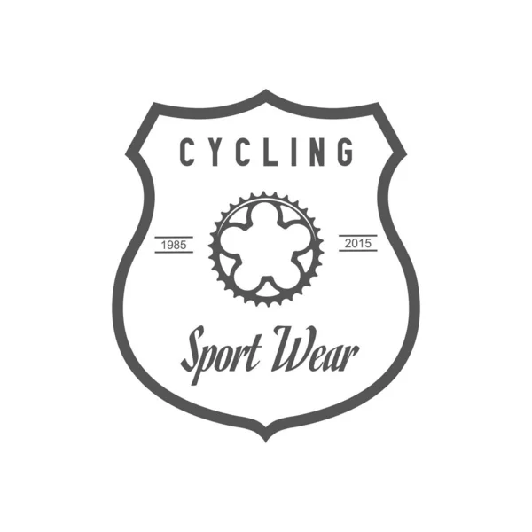 Logotipo di abbigliamento sportivo da ciclismo . — Vettoriale Stock