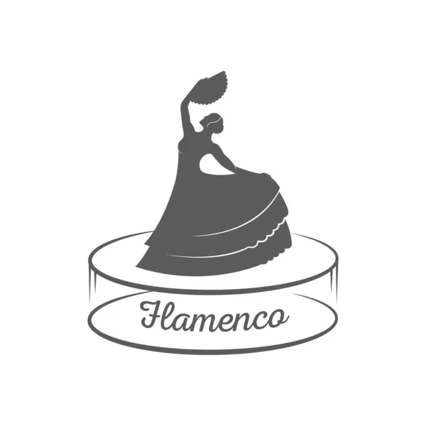 Logotipo del flamenco . — Vettoriale Stock