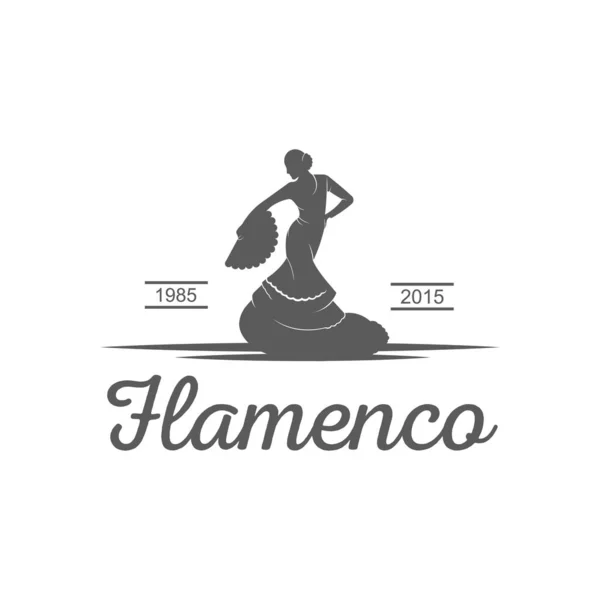 Logotipo del flamenco . — Vettoriale Stock