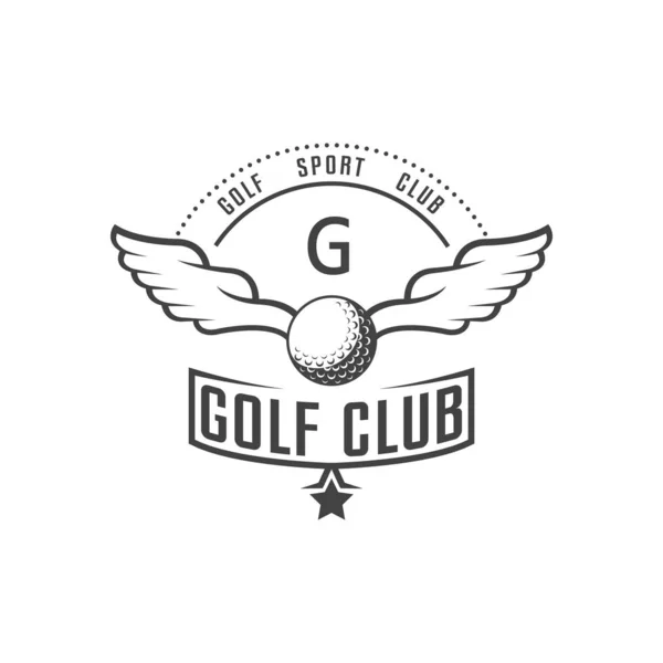 Golf klubb logotype — Stock vektor