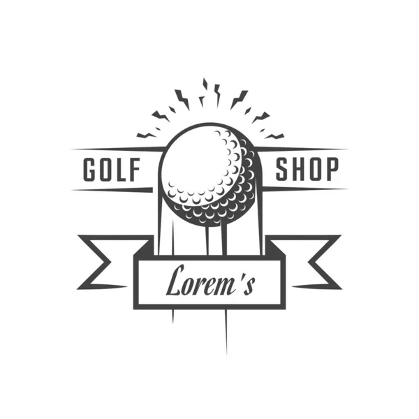 Golf hyra logotype — Stock vektor