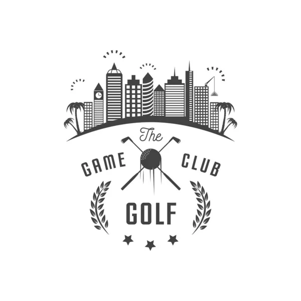 Golf klubb logotype — Stock vektor