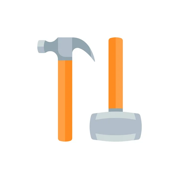 Illustration plate de marteaux — Image vectorielle