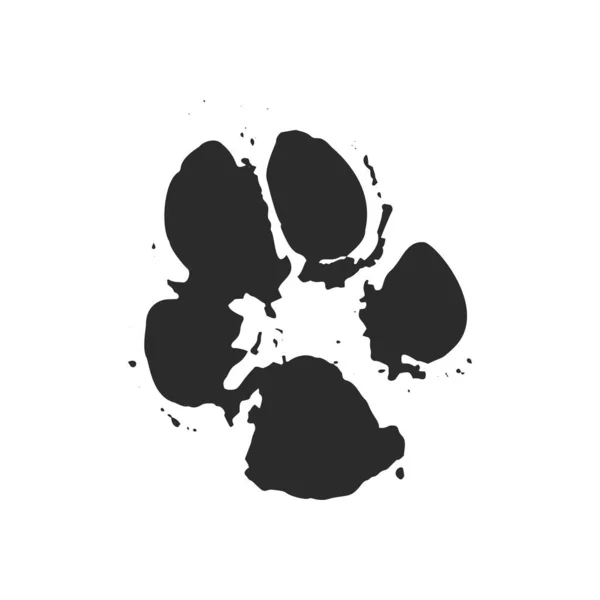 Illustratie van een Paw Print. — Stockvector