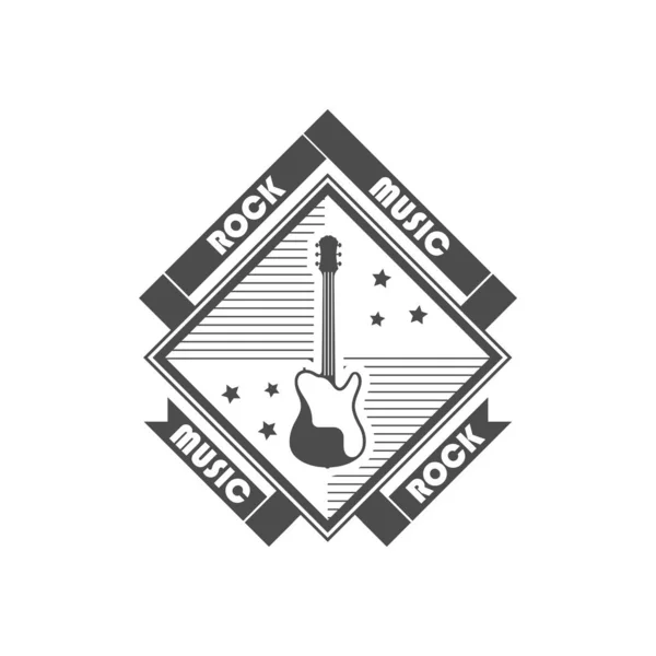 Logotipo de la música rock . — Archivo Imágenes Vectoriales