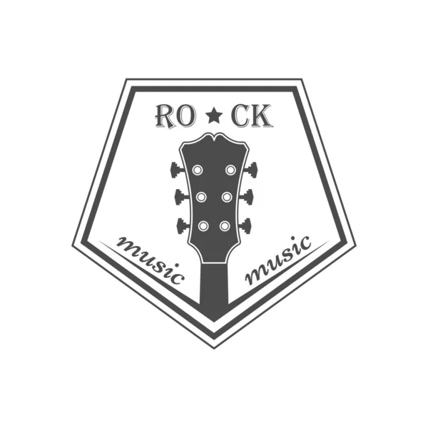 Logotipo de la música rock . — Archivo Imágenes Vectoriales