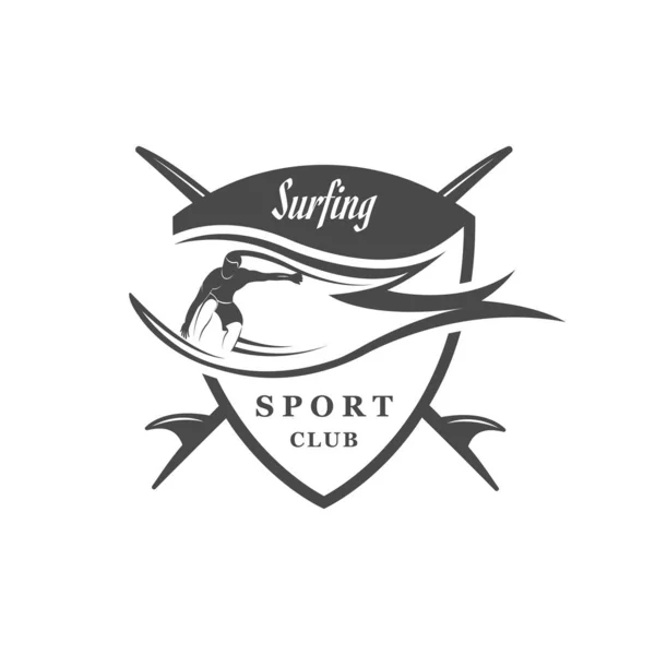 Logotipo del Surfing Club . — Vector de stock
