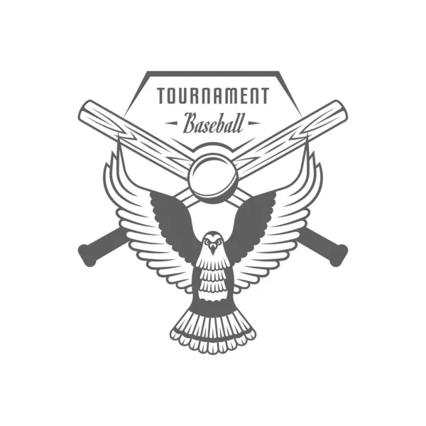 Logotyp turnieju bejsbolowego. — Wektor stockowy