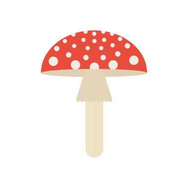Fly Agaric Düz İllüstrasyon
