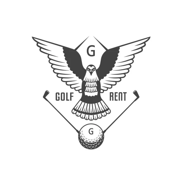 Golf hyra logotype — Stock vektor