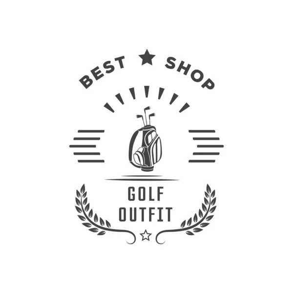 Golf Shop Logotype — Stock Vector