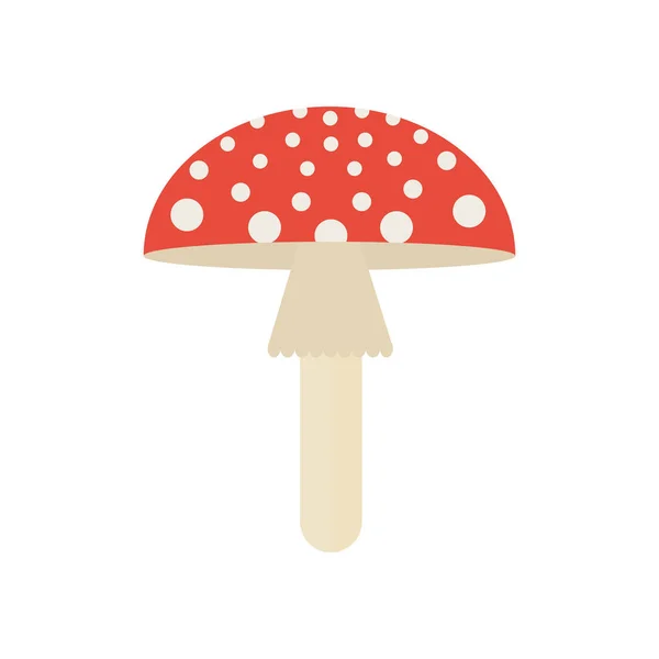 Lapos illusztráció Fly Agaric — Stock Vector