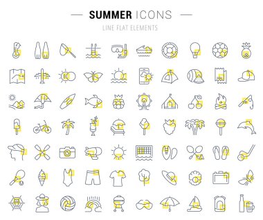 Yazın Vektör Satırı Simgelerini Ayarla
