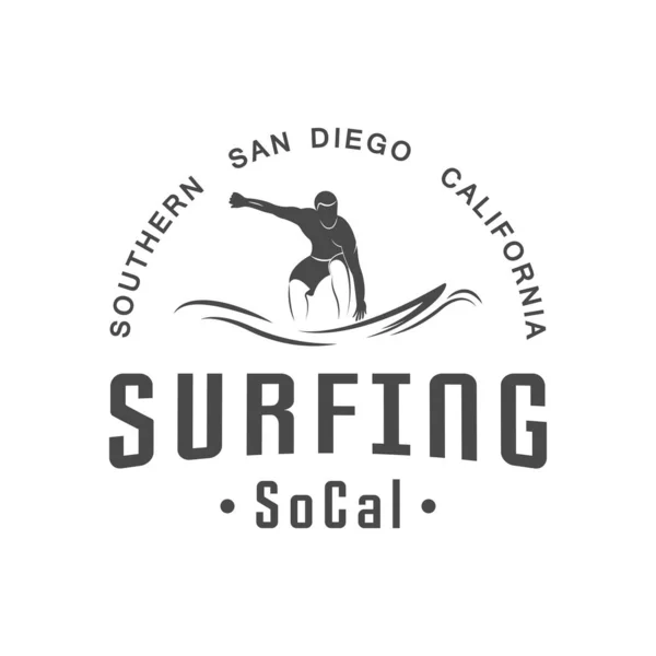 Logotipo di surf . — Vettoriale Stock