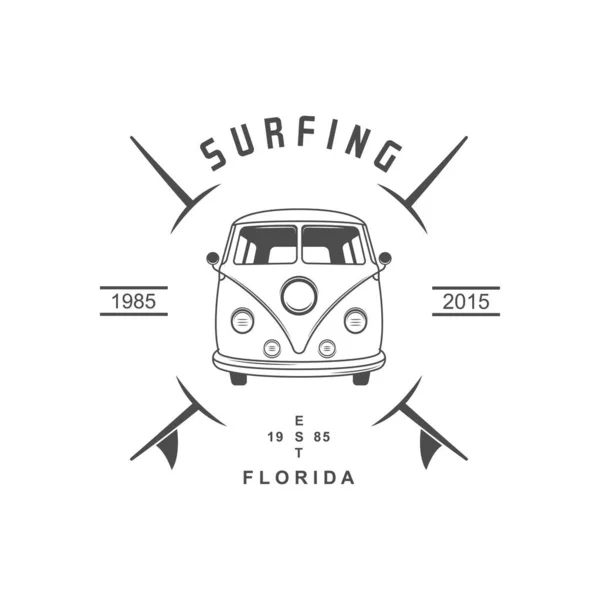 Logotyp surfování. — Stockový vektor