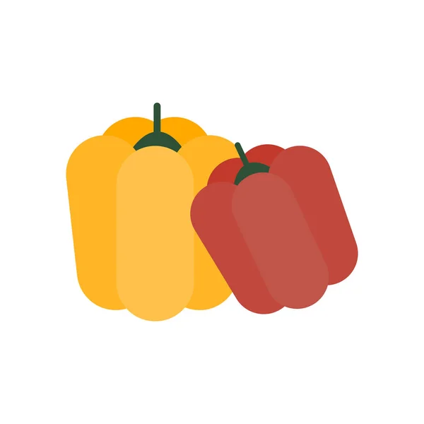 Ilustración plana de un pimiento — Vector de stock