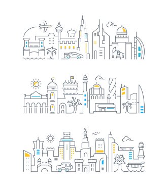 Dubai, Bahreyn, Katar Lineer Banners