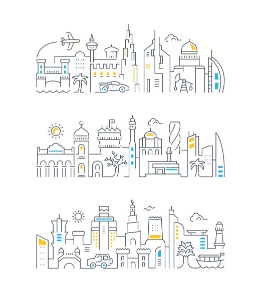 Dubai, Bahreyn, Katar Lineer Banners