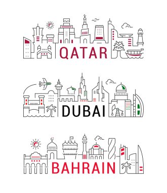 Dubai, Bahreyn, Katar Lineer Banners