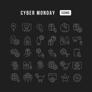 Mobil kavramlar ve web uygulamaları için doğrusal tasarım gününün vektör çizgisi ince simgelerini ayarlayın. Koleksiyon modern infografik resim ve işaretler.