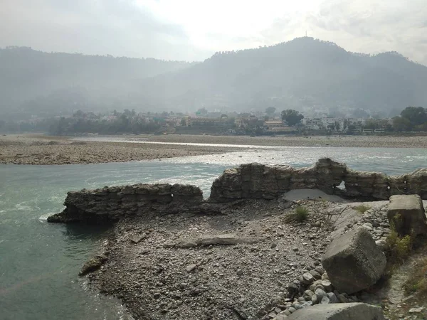 Belle Vue Sur Rivière Grands Rochers — Photo