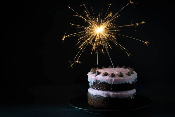 Birthday cake black Stock Photos, Royalty Free Birthday cake black Images |  Depositphotos