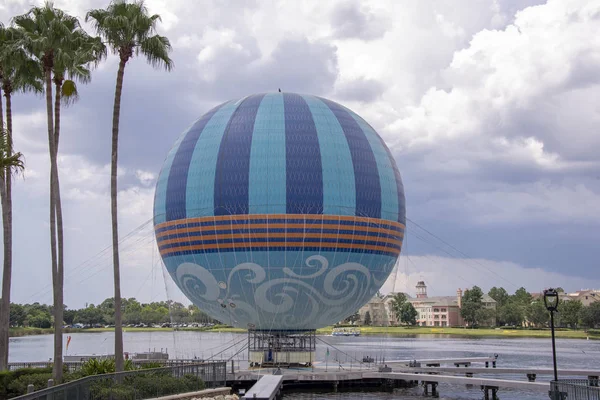 Gas Ballon Uppbundna Vid Sjö Florida Usa Stockbild