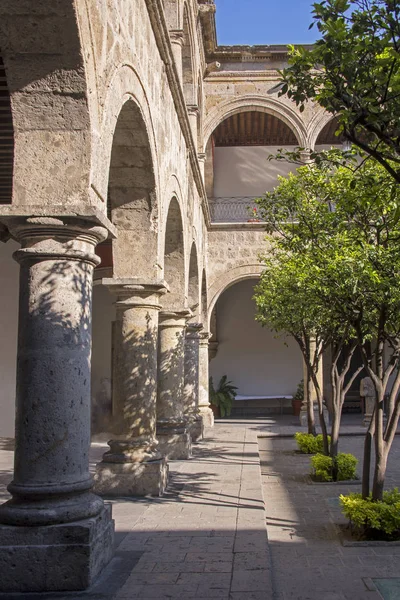 Colonial arcade in Guadalajara, Mexico