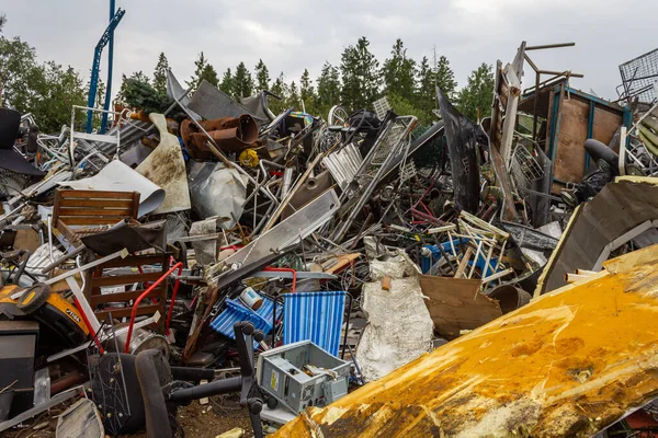 Swedia Agustus 2011 Salah Satu Tempat Pembuangan Sampah Heap Tempat — Stok Foto