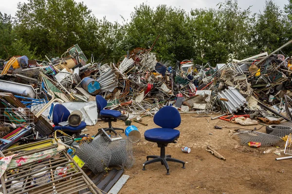 Swedia Agustus 2011 Salah Satu Tempat Pembuangan Sampah Heap Tempat — Stok Foto