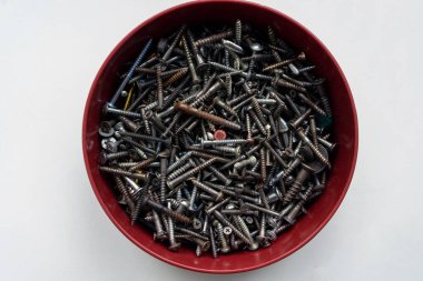 yakın çekim vidalar, vidalar ve cıvatalar