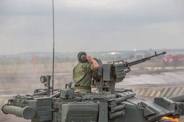  Zhukovsky, Rusya - 16 Ağustos 2014, Zhukovsky 'de tank gösterisi