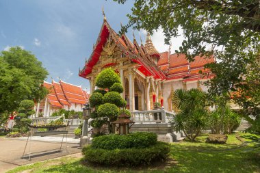 Phuket, Tayland - 29 Haziran 2014: Wat Chalong bölgesinde inşa