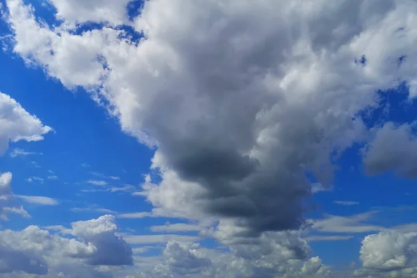 Dramatis Panorama Langit Dengan Badai Gelap Mendung Musim Meteorologi — Stok Foto