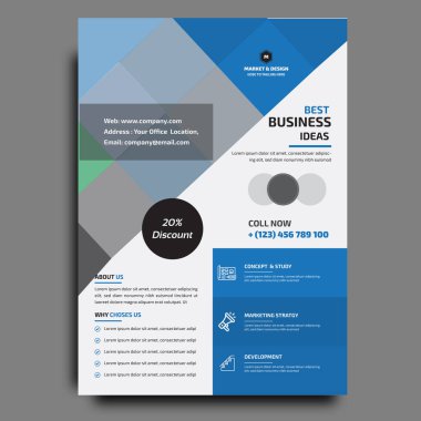 Şirket broşürü tasarım şablonu