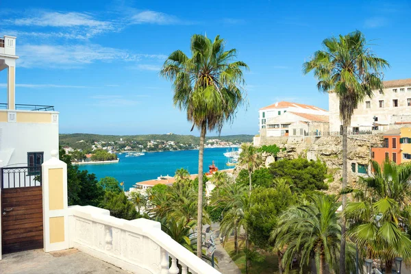 Mahon Menorca Met Het Oog Harbour — Stockfoto