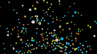 Renkli Küre 'nin Çizimi ya da Çerçevede Yüzen Çember Parçacığı. Soyut Teknoloji, Bilim, Kutlama ve Yapay Zeka Hareketi Geçmişi. 3B Hazırlama.