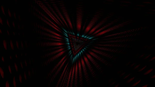 Иллюстрация Графика Абстрактного Темно Красочного Туннеля Космосе — стоковое фото
