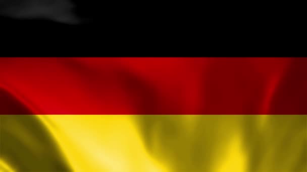 Piękny Widok Niemieckiej Flagi Wideo Flaga Macha Wideo Niemiecka Flaga — Wideo stockowe