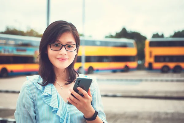 Woman use smartphone in daily life