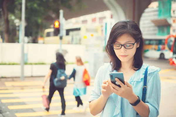 Woman use smartphone in daily life